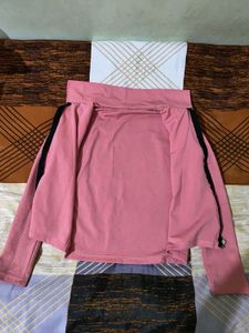Cute Pink Jacket Cum Top