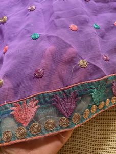 Saree With Stitched Blouse