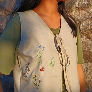Handmade Embroidered Vest Top