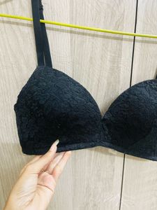 Black Lace Bra