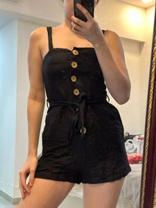 Mango Black Playsuit