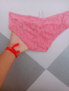 Victoria &#39;s Secret Pink Lace Trim Briefs