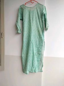 Green Colour Kurta Set