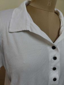 White Long Sleeve Top