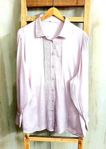 Levender Colour Satin Shirt Size-44-46