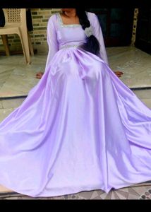 Elegant Purple Ethnic Gown