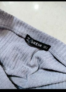Gray One-Shoulder Mini Dress