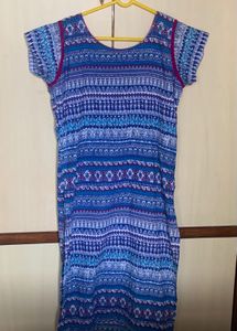 Blue &amp; White Contemporary Kurta