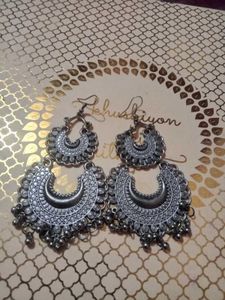 Statement Silver Earrings
