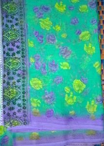 very beautiful saree 💚💜