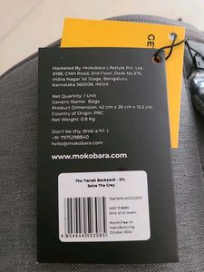 Mokobara Backpack grey 20L