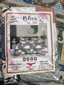 New Multicolour Printed Bedsheet With 2 Covers