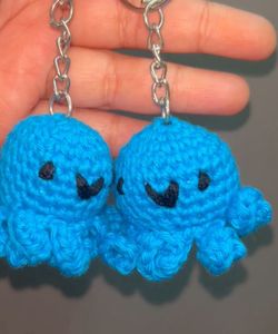 Crochet Octopus Keychain