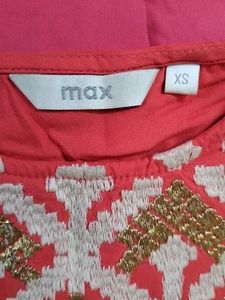 &#39;Max&#39; Pink Kurti With Both Side Pockets