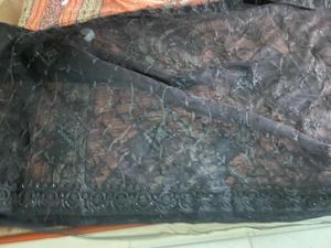 black net embroidery saree’s
