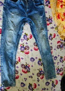 Acid Wash Denim Jeans