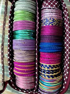 Beautiful Colourful Metal Bangles