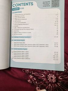 CBSE Class 10 Science Sample Papers