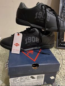 AUTHENTIC LEE COOPER 1908 LACE UPBLACK SNEAKERS