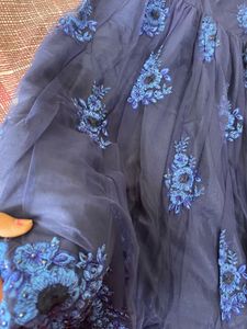 Elegant Navy Blue Ethnic Gown