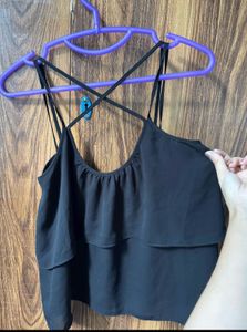 Black Layered Cami Top