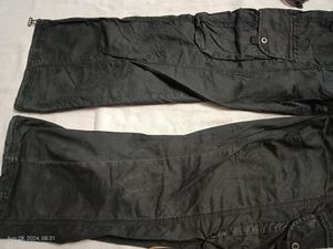 Low Waist Black Trendy Baggy Cargos