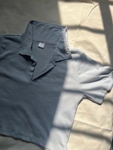 SSS Basic Light Blue Crop Top