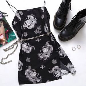 Dragon Print Mini Dress