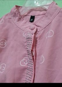Pink Printed Top