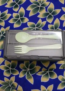Stackable Double Decker Lunch Box with Utensils