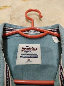 Roadster Green Shirt For Men.