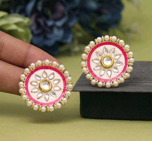 Earrings (Meenakari)