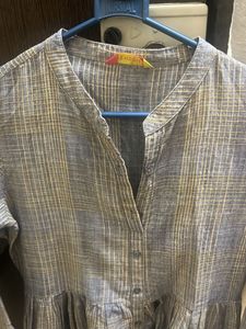 Grey Round Kurta (M) Size