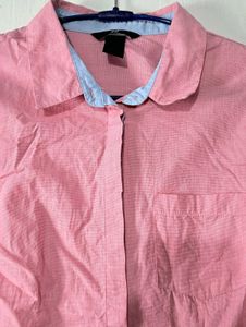 H&amp;m Rose Pink Button up Shirt