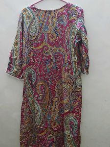 Jaipuri Printed Kurti With Pakistani Sleeve Style