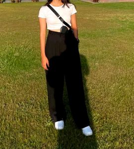 Savana Black Wide Leg Trouser