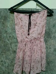 Pink Floral Halter Neck Top