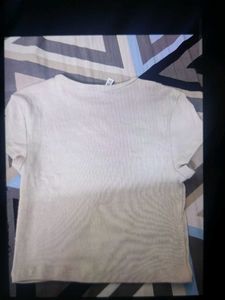 Beige H&amp;M Top