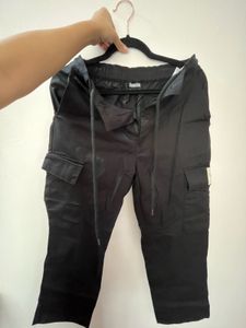 Black Cargo Pants - Size XS
