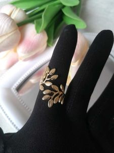 Gold Leaf Branch Ring (anti Tarnish)