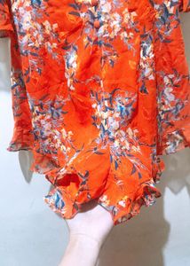 Floral Print Mini Dress