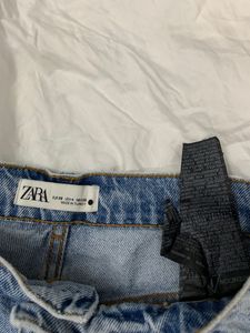 TRF ZARA HIGH WAIST WIDE LEG JEAN