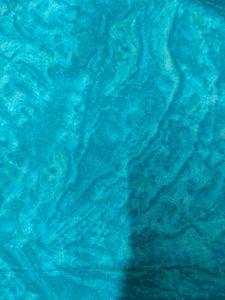 Teal Blue Abstract Fabric. 5 Meters