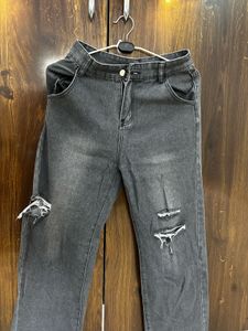 Ripped Wide Leg Jeans