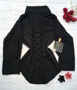 Corset Back Shirt 🖤