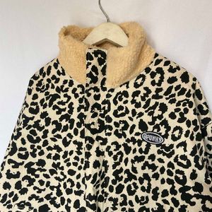 Leopard Print Fleece Jacket