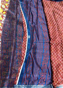 New Dola Silk Saree With Blouse. Elegant Floral Pr