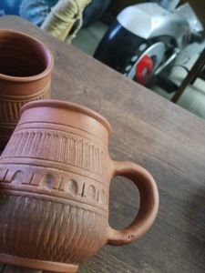 2 Earthen Tea Pot