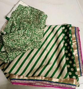 Elegant Striped Saree