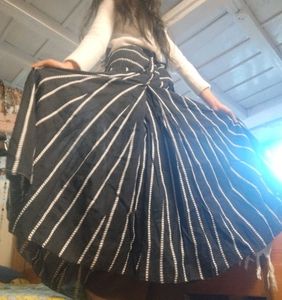Ethnic Skirt Black
